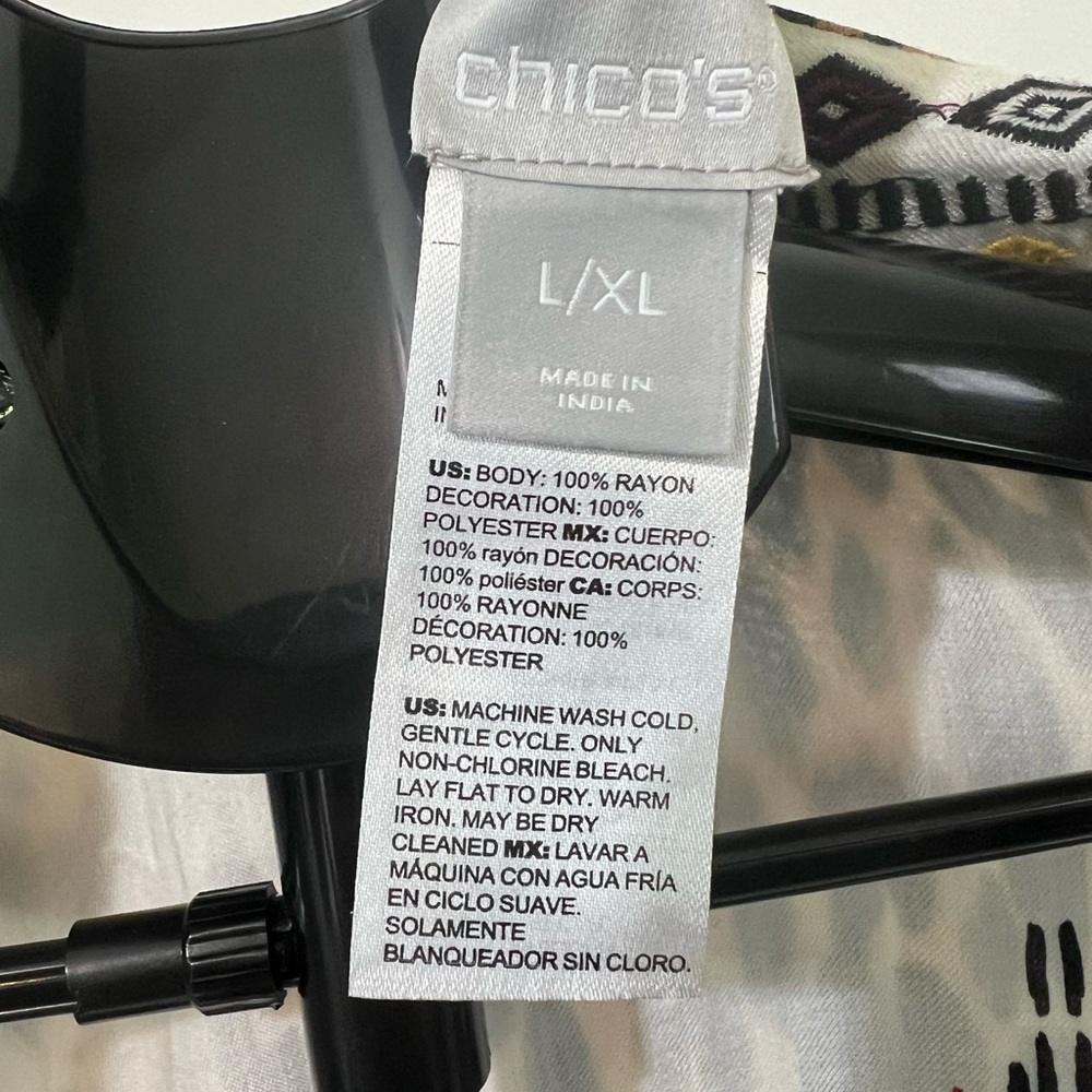 Chico's Multicolor Patterned Kimono - image 5